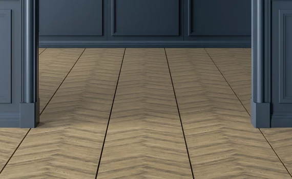 ideal chevron flooring pattern